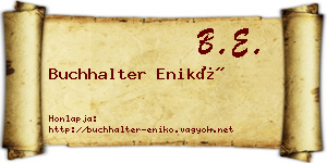 Buchhalter Enikő névjegykártya